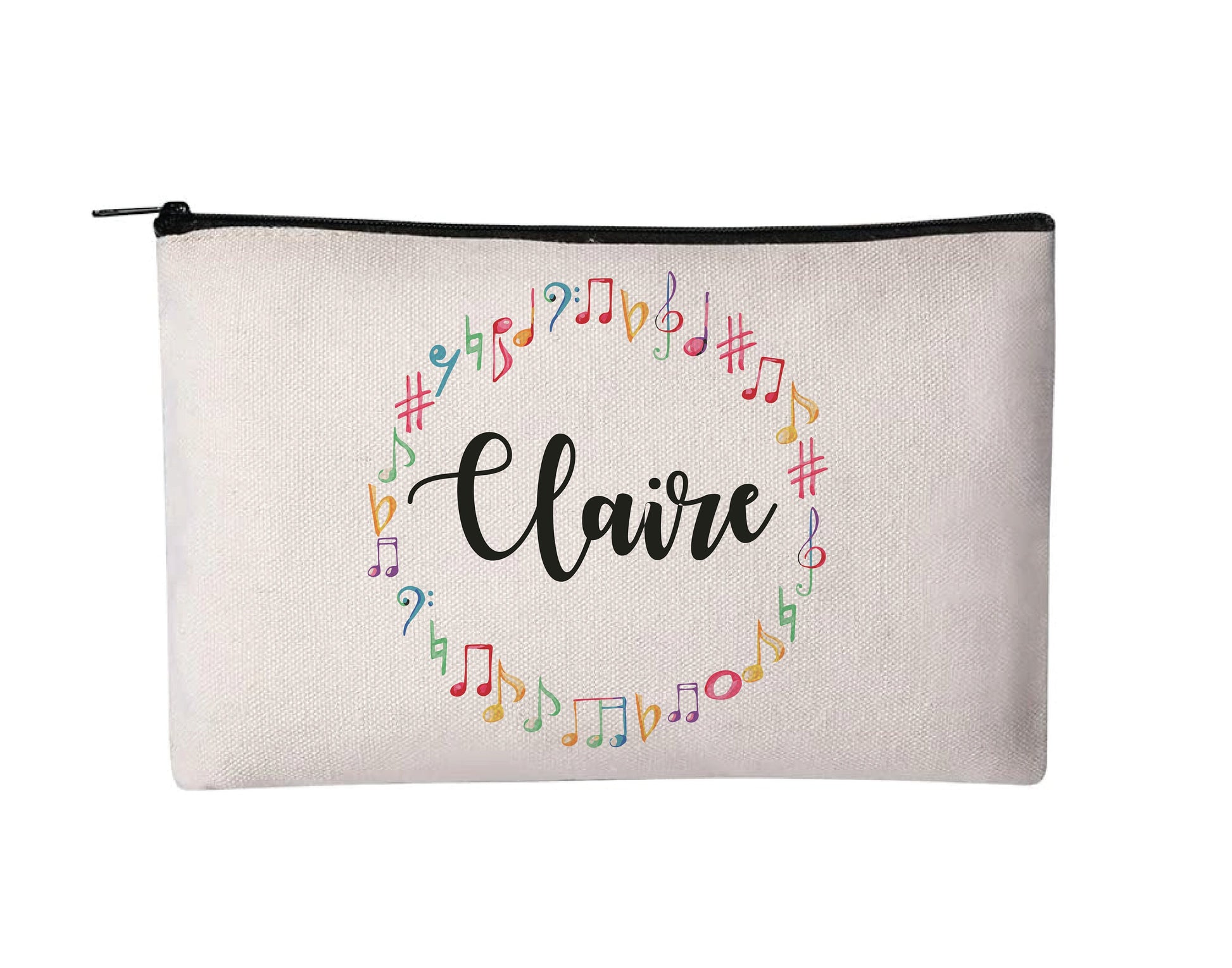 Musician or Music Teacher Gift - Personalized Music Pencil Pouch