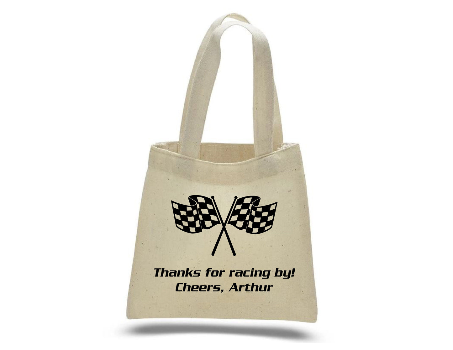 Personalized Race Party Favor Bags