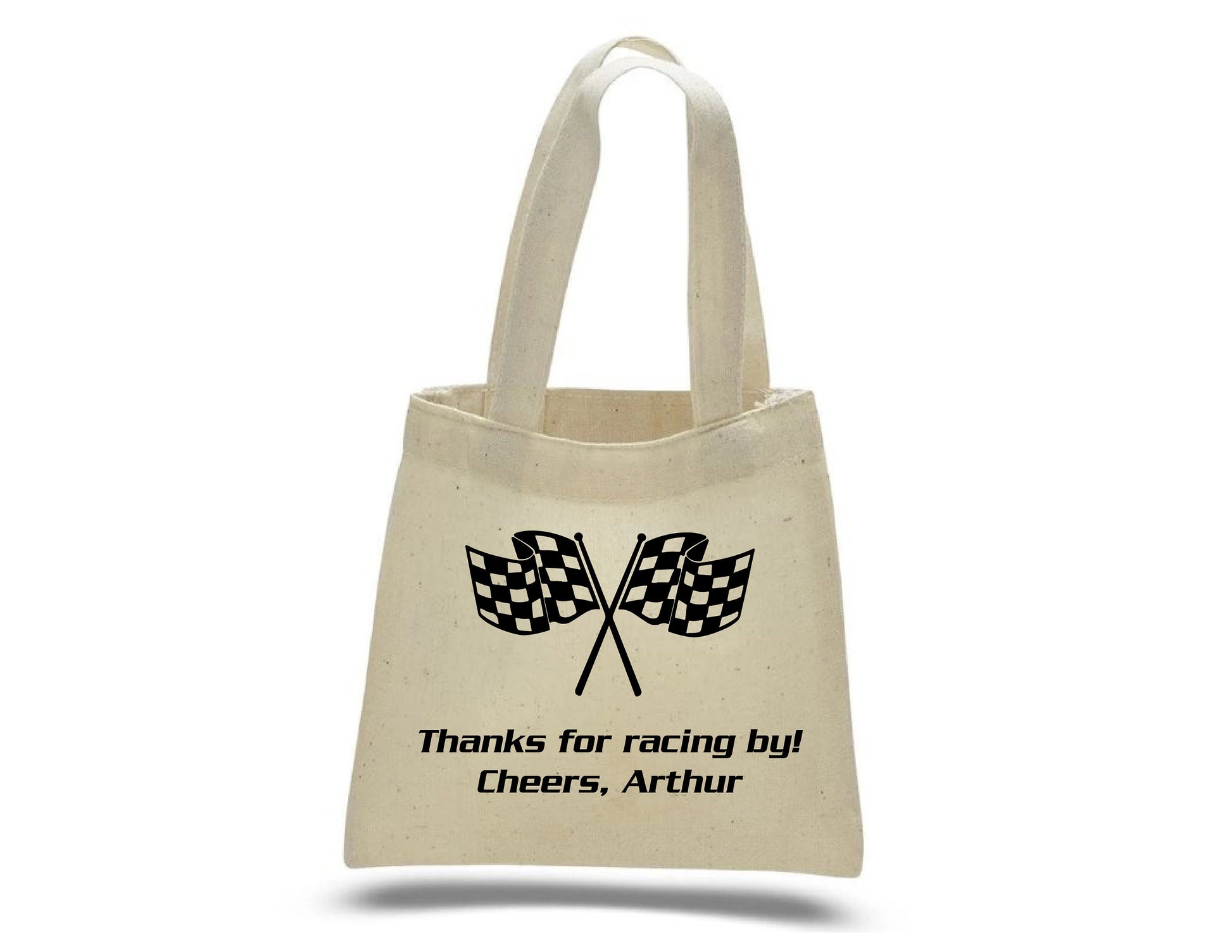 Personalized Race Party Favor Bags