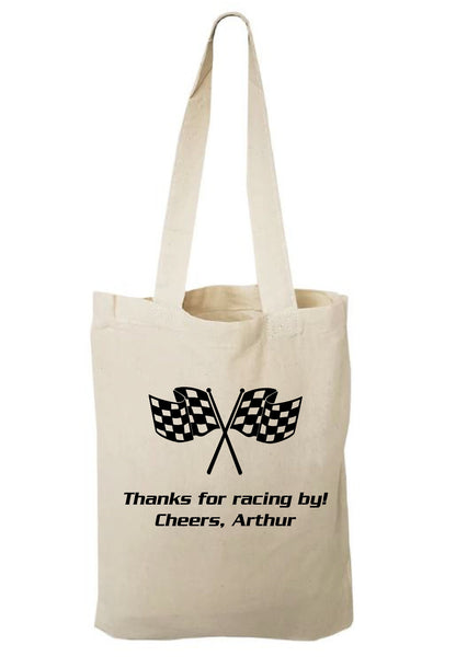 Personalized Race Party Favor Bags
