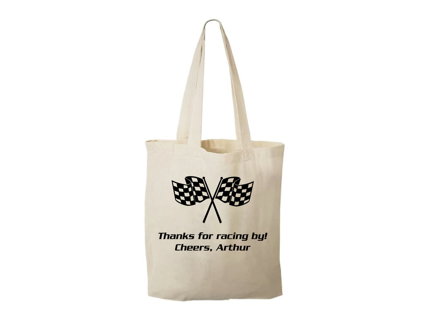 Personalized Race Party Favor Bags