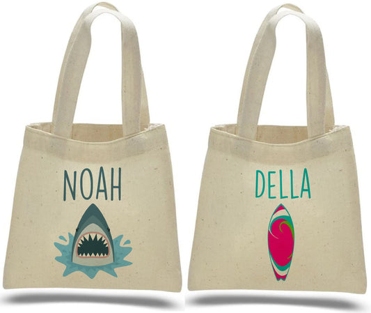 Shark and Surfboard Party Favor Bags