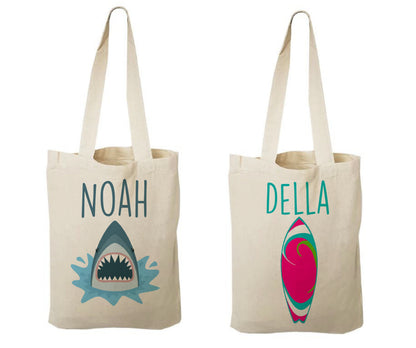 Shark and Surfboard Party Favor Bags