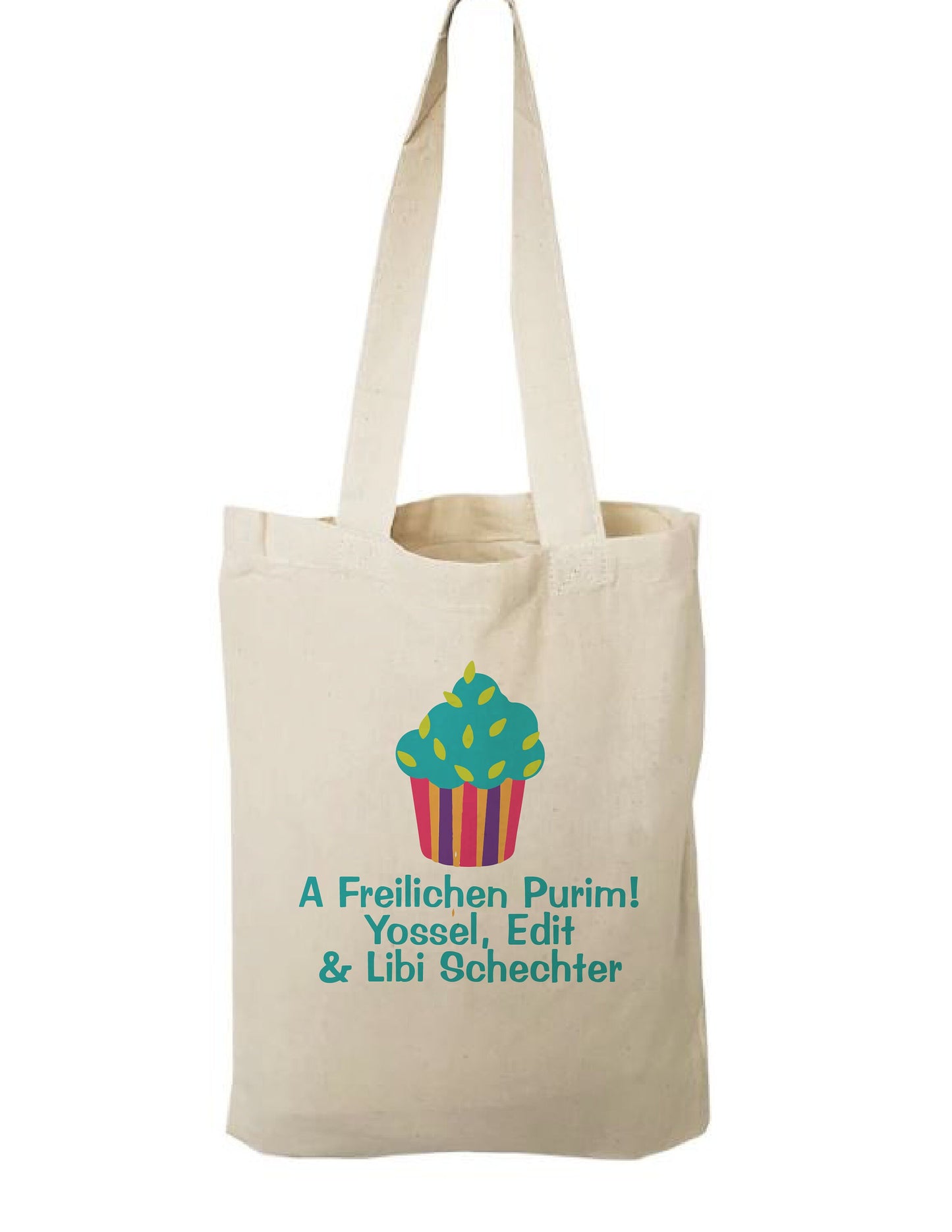 Purim Party Favor Cotton Bag, Goodie Treat Gift Bag