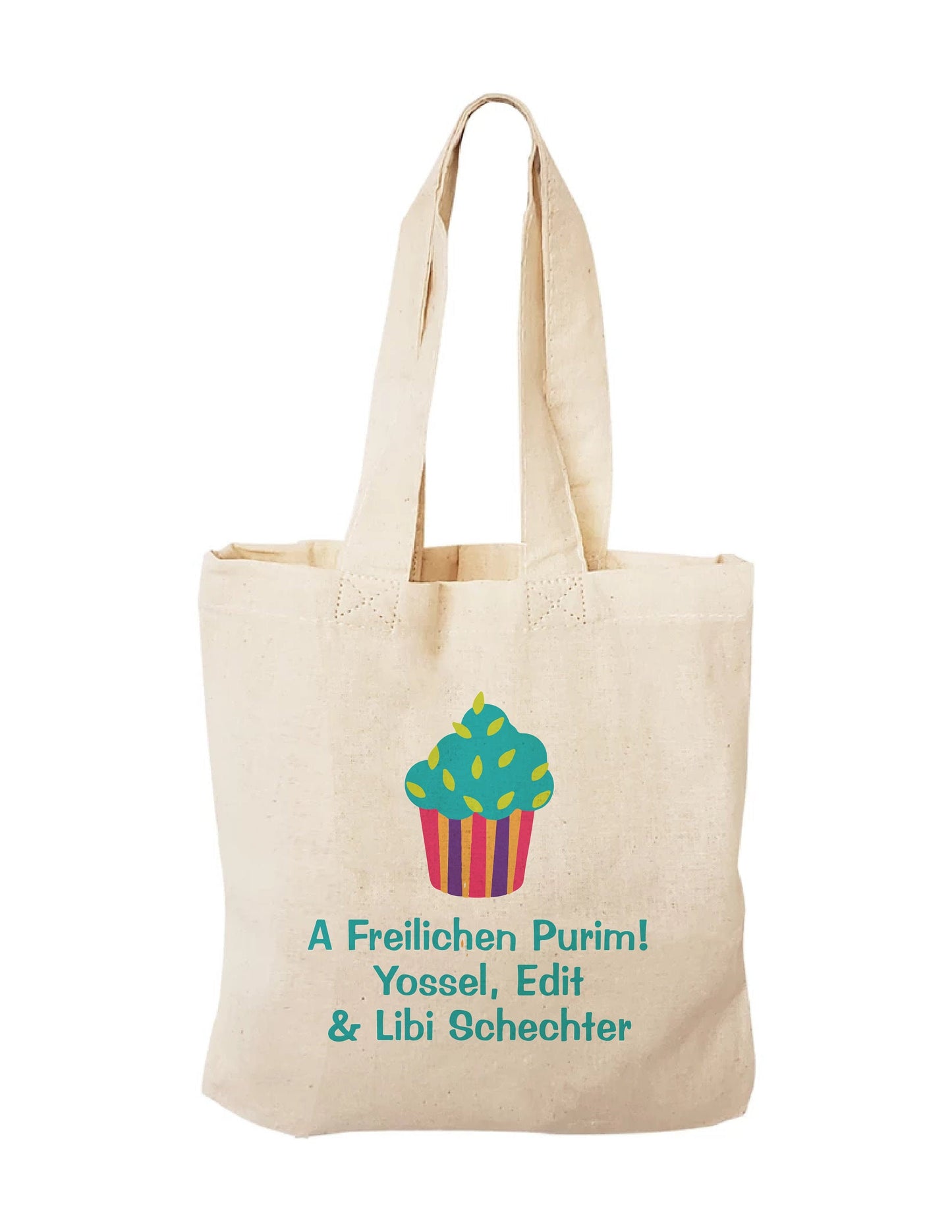 Purim Party Favor Cotton Bag, Goodie Treat Gift Bag