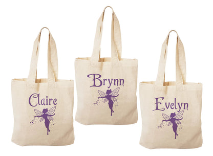 Personalized Fairy Party Favor Bags - Set of Three Bags