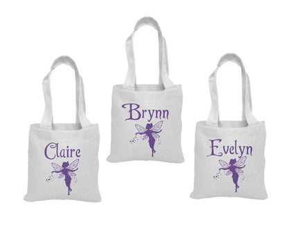 Personalized Fairy Party Favor Bags - Set of Three Bags