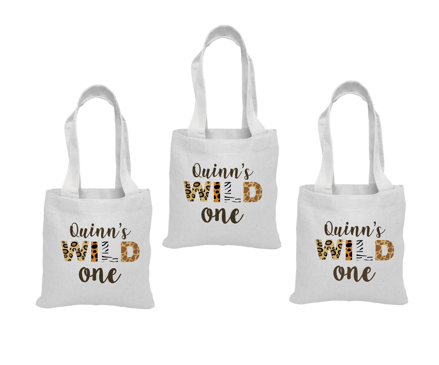 Custom Wild One Party Favor Bags - Set of Three