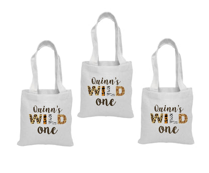 Custom Wild One Party Favor Bags - Set of Three
