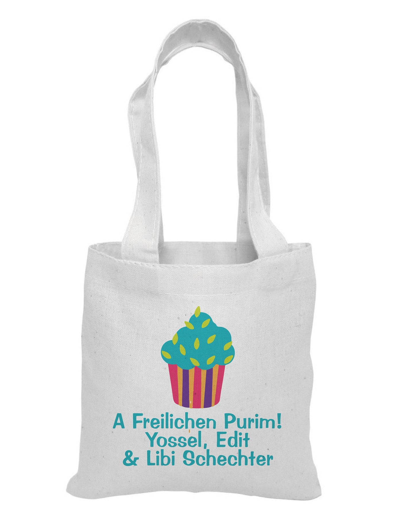 Purim Party Favor Cotton Bag, Goodie Treat Gift Bag