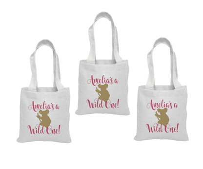 Custom Koala Party Favor Bags - Set of Three Bags