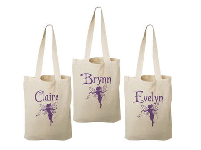 Personalized Fairy Party Favor Bags - Set of Three Bags