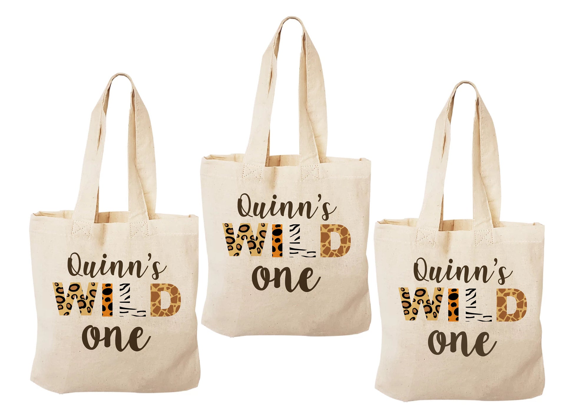 Custom Wild One Party Favor Bags - Set of Three