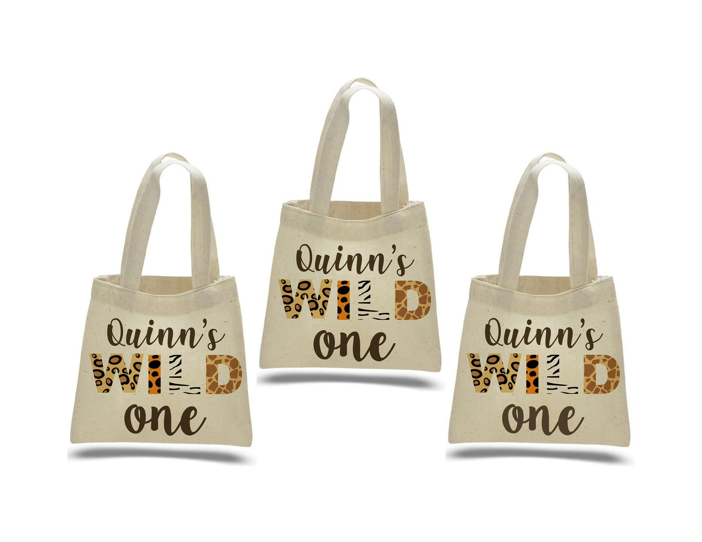 Custom Wild One Party Favor Bags - Set of Three