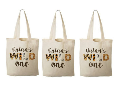 Custom Wild One Party Favor Bags - Set of Three