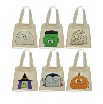 6 Halloween Treat Bags, Halloween Party Favor Bags, Halloween Treat Bags, Halloween Bags, Halloween Goodie Bags, Halloween Swag Bags, Bags