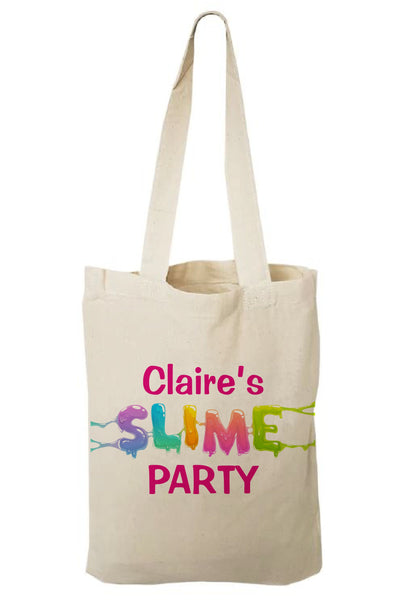 Personalized Slime Party Favor Bags
