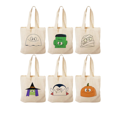6 Halloween Treat Bags, Halloween Party Favor Bags, Halloween Treat Bags, Halloween Bags, Halloween Goodie Bags, Halloween Swag Bags, Bags