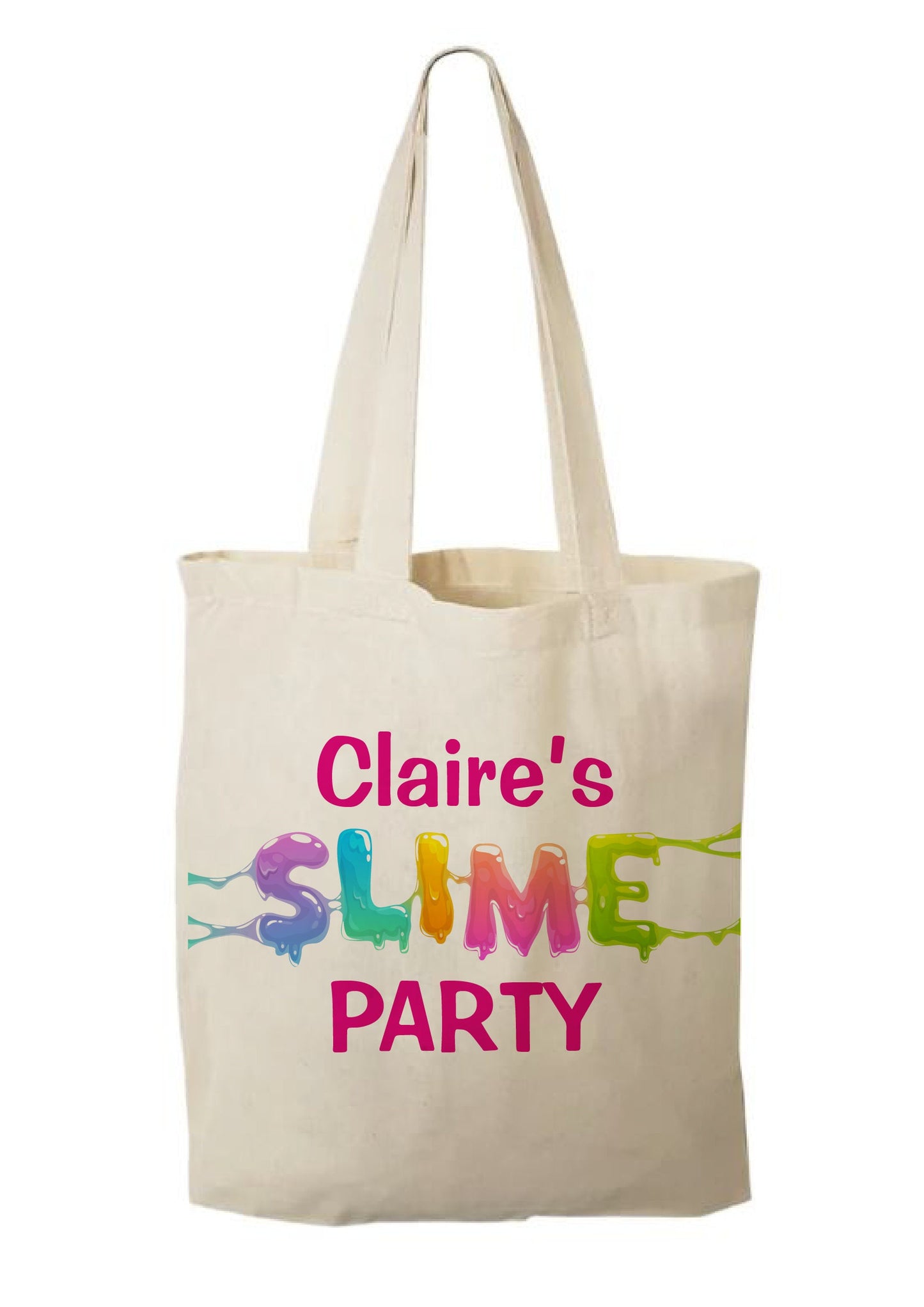 Personalized Slime Party Favor Bags