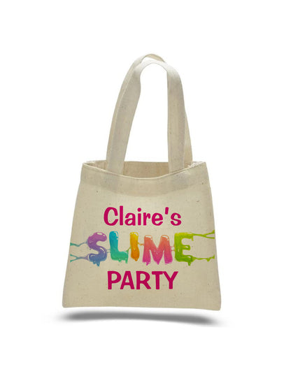 Personalized Slime Party Favor Bags
