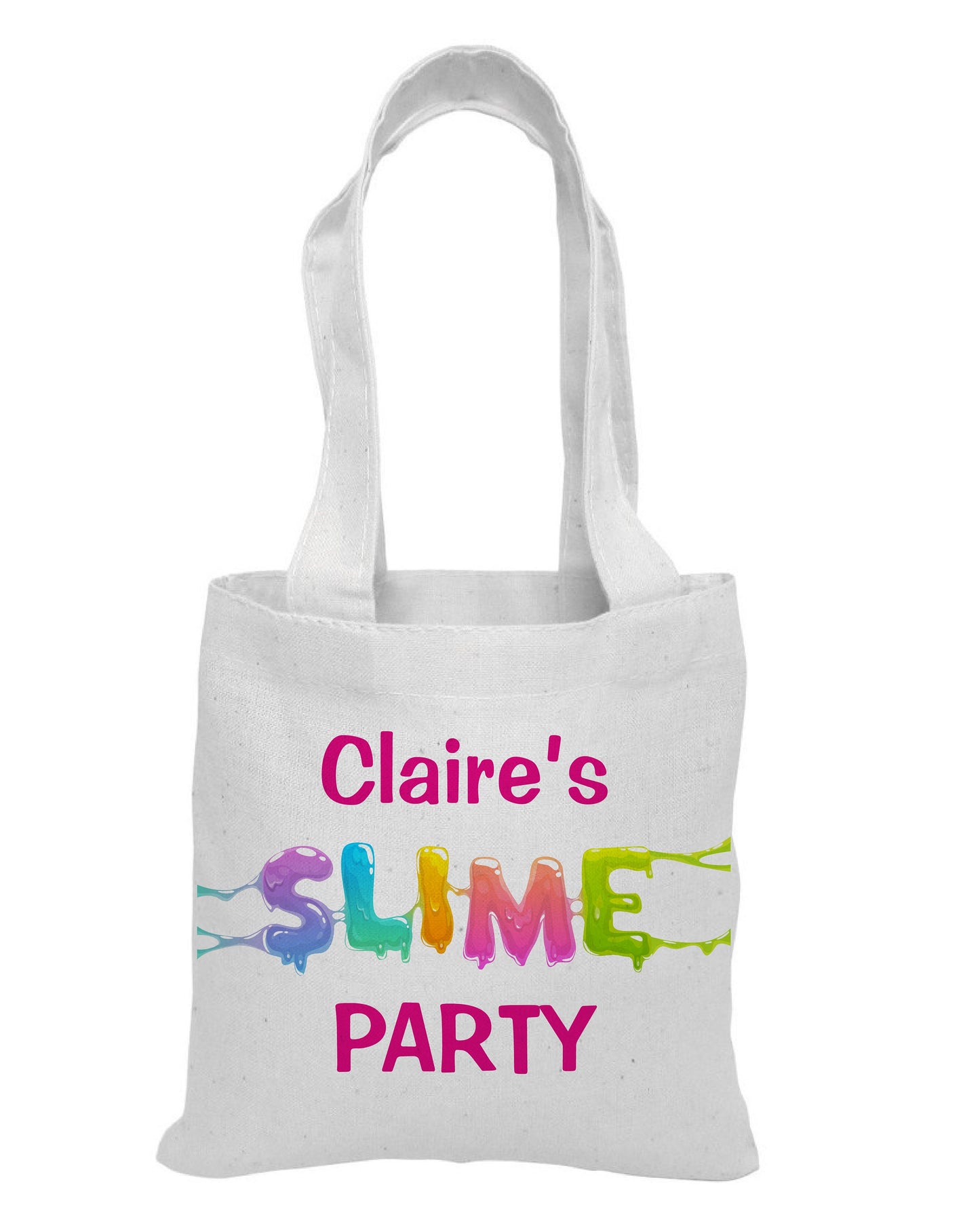 Personalized Slime Party Favor Bags