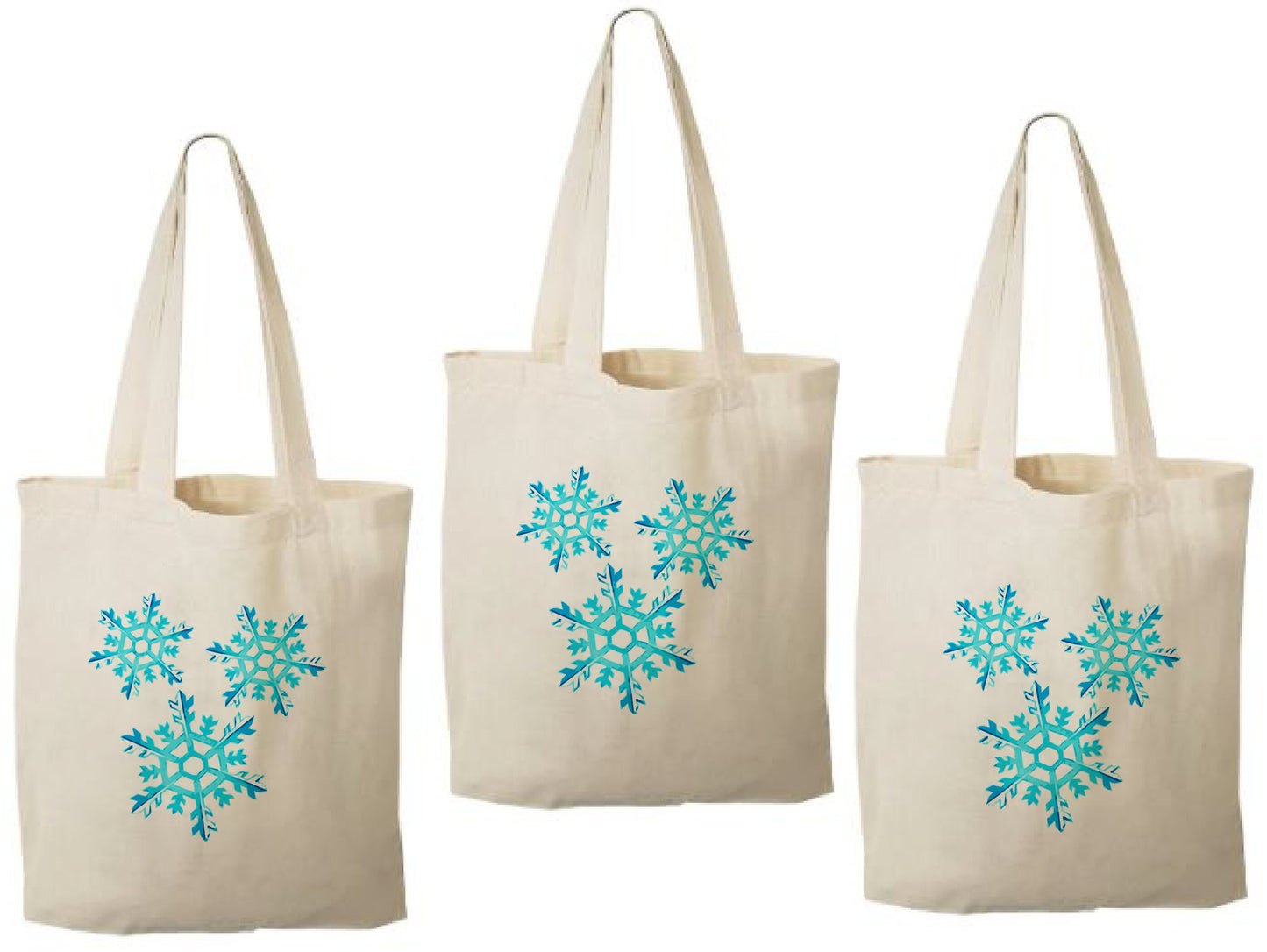 Snowflake Party Favor Bags - Set of Three Bags