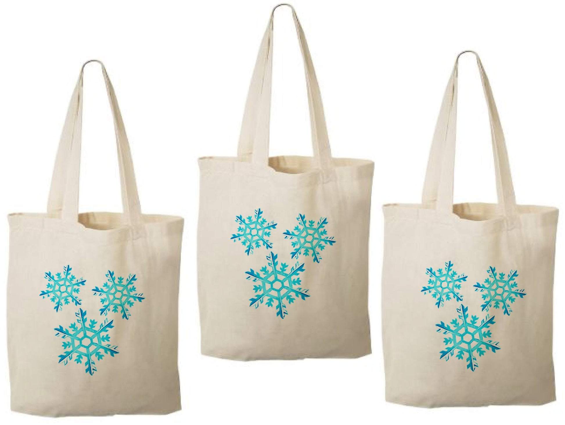 Snowflake Party Favor Bags - Set of Three Bags