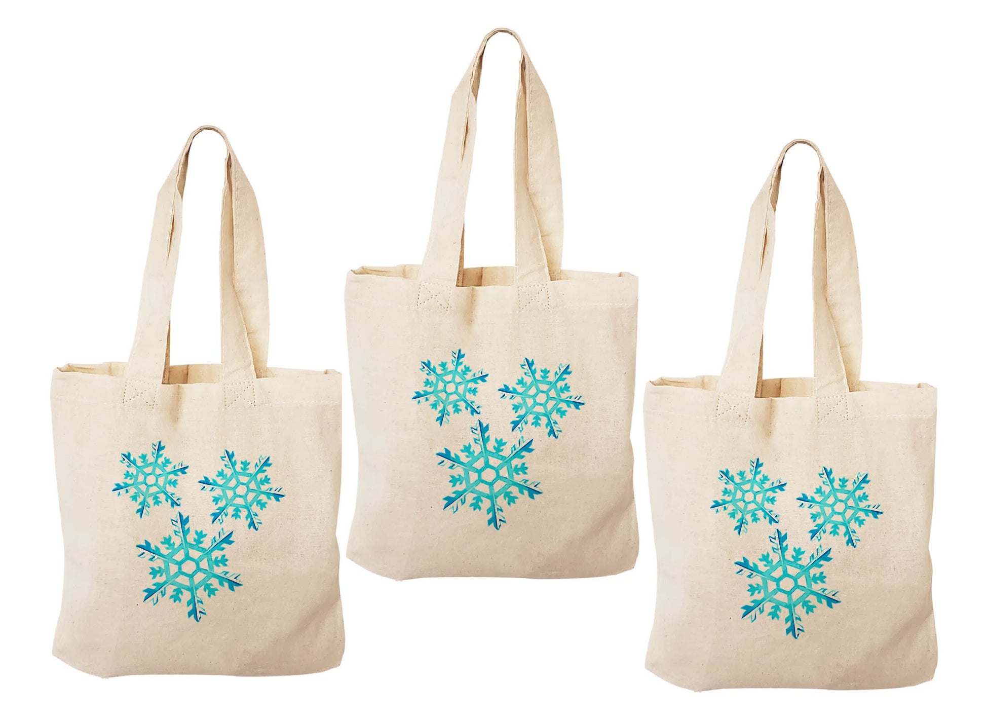Snowflake Party Favor Bags - Set of Three Bags