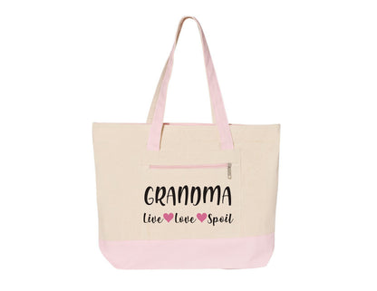 Grandma Tote Bag - Gift for Grandma - Live Love Spoil