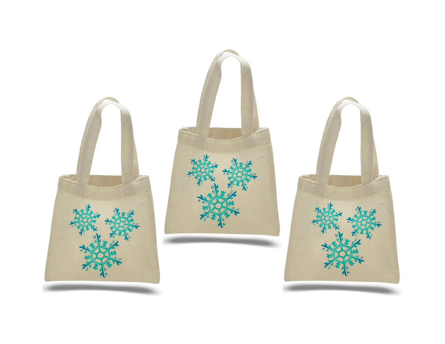Snowflake Party Favor Bags - Set of Three Bags