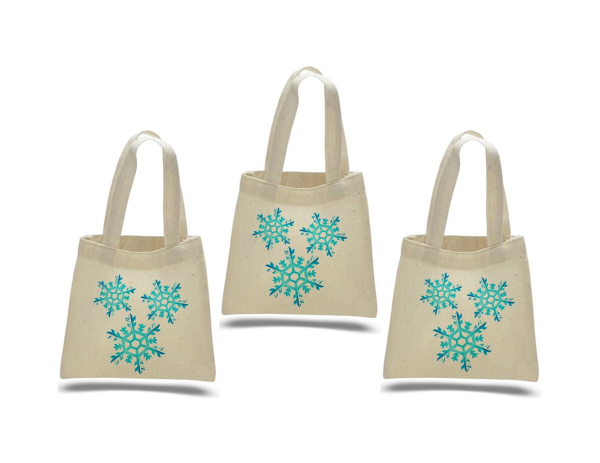 Snowflake Party Favor Bags - Set of Three Bags