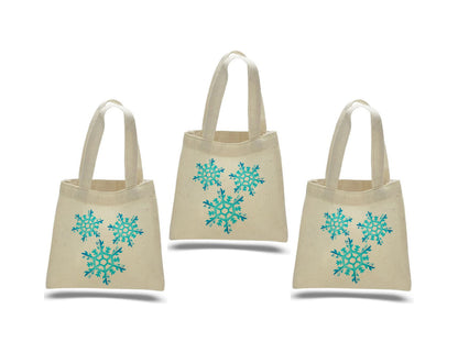 Snowflake Party Favor Bags - Set of Three Bags