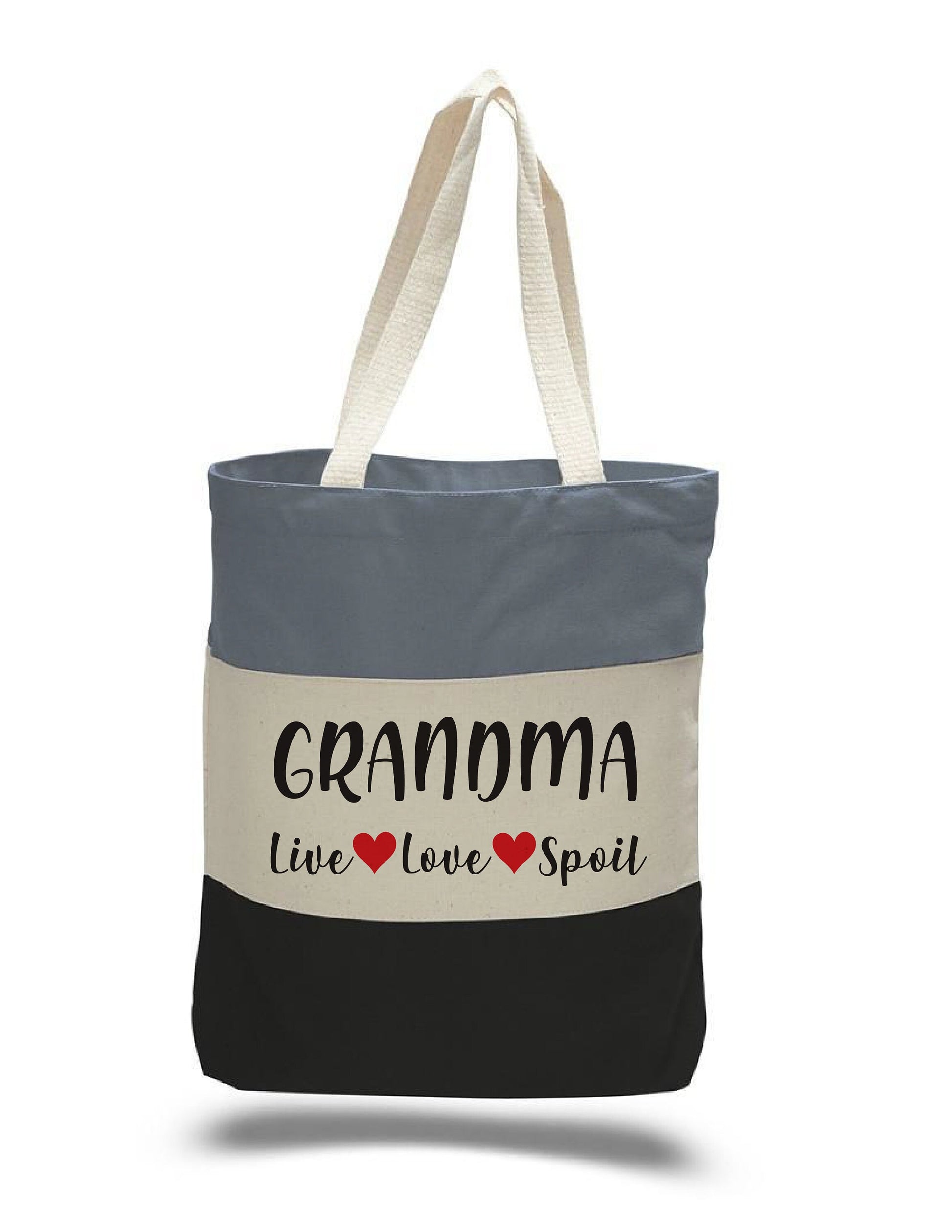 Grandma Gift - Grandma Tote Bag - Live Love Spoil
