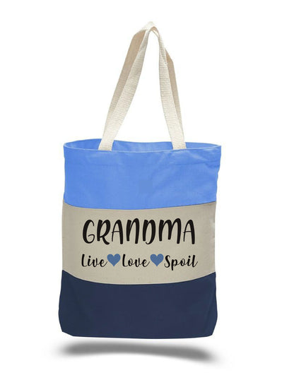 Grandma Gift - Grandma Tote Bag - Live Love Spoil