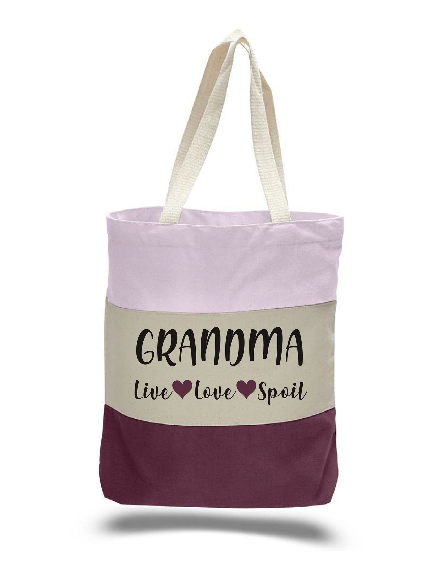 Grandma Gift - Grandma Tote Bag - Live Love Spoil