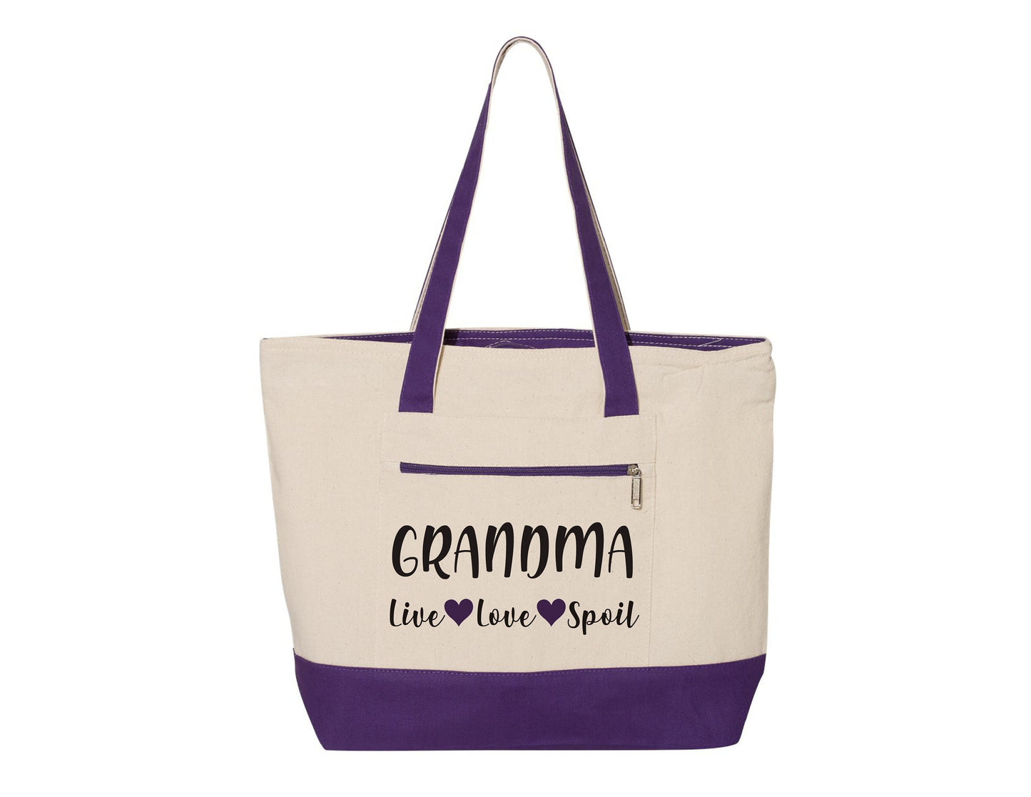 Grandma Tote Bag - Gift for Grandma - Live Love Spoil