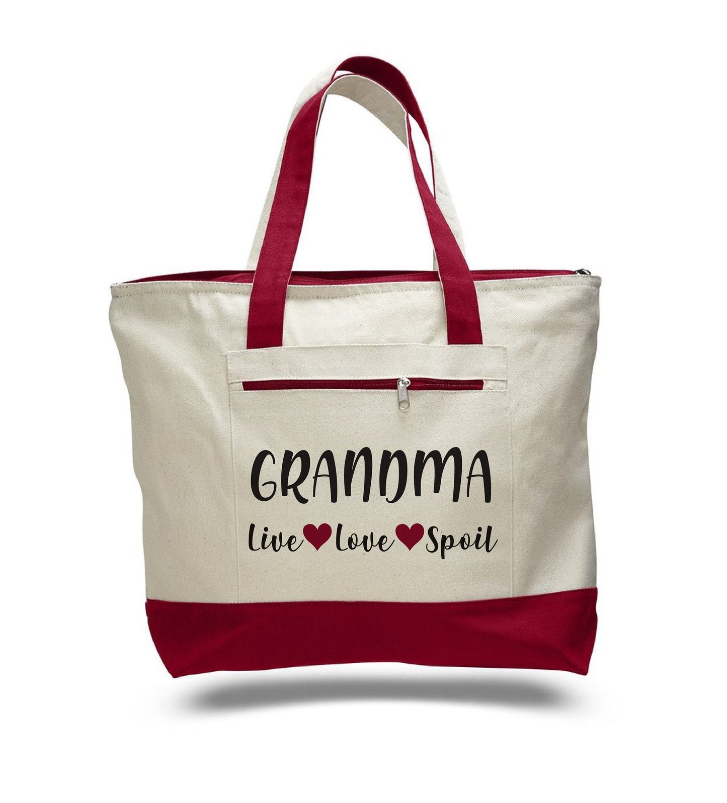 Grandma Tote Bag - Gift for Grandma - Live Love Spoil
