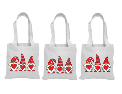 Gnome Valentine Party Favor Bags - Set of Three Bags