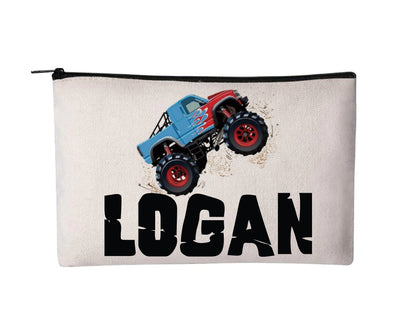 Personalized Monster Truck Pencil Pouch