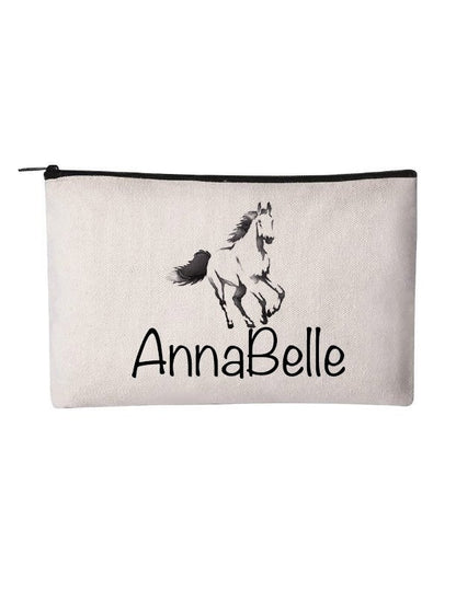 Horse Lover Gift - Personalized Horse Pencil Pouch