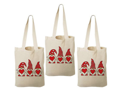 Gnome Valentine Party Favor Bags - Set of Three Bags