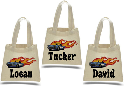 Personalized Race Car Party Favor Bags - Set of Three Bags