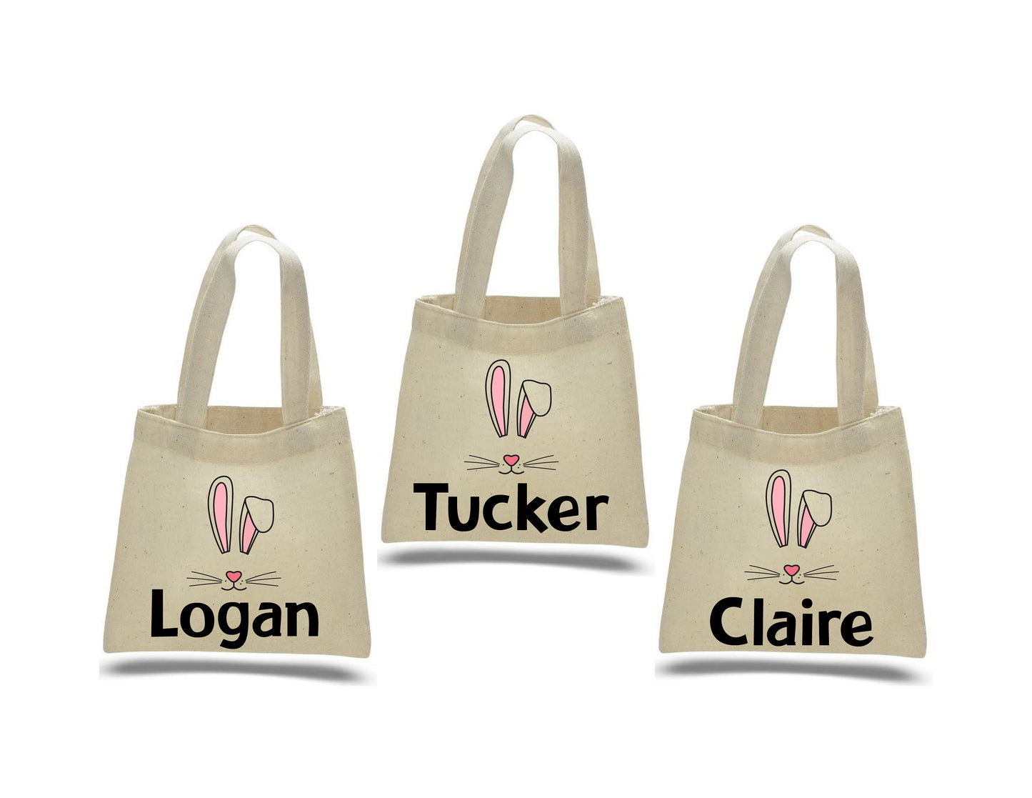 Personalized Easter Party Favor Bags - Set of Three Bags