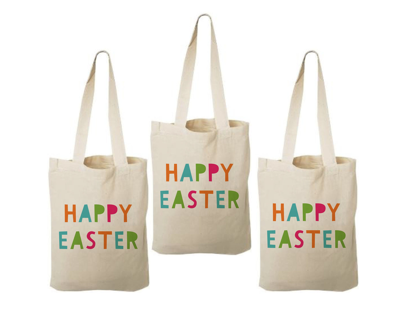 Happy Easter Party Favor Bags - Set of Three Bags