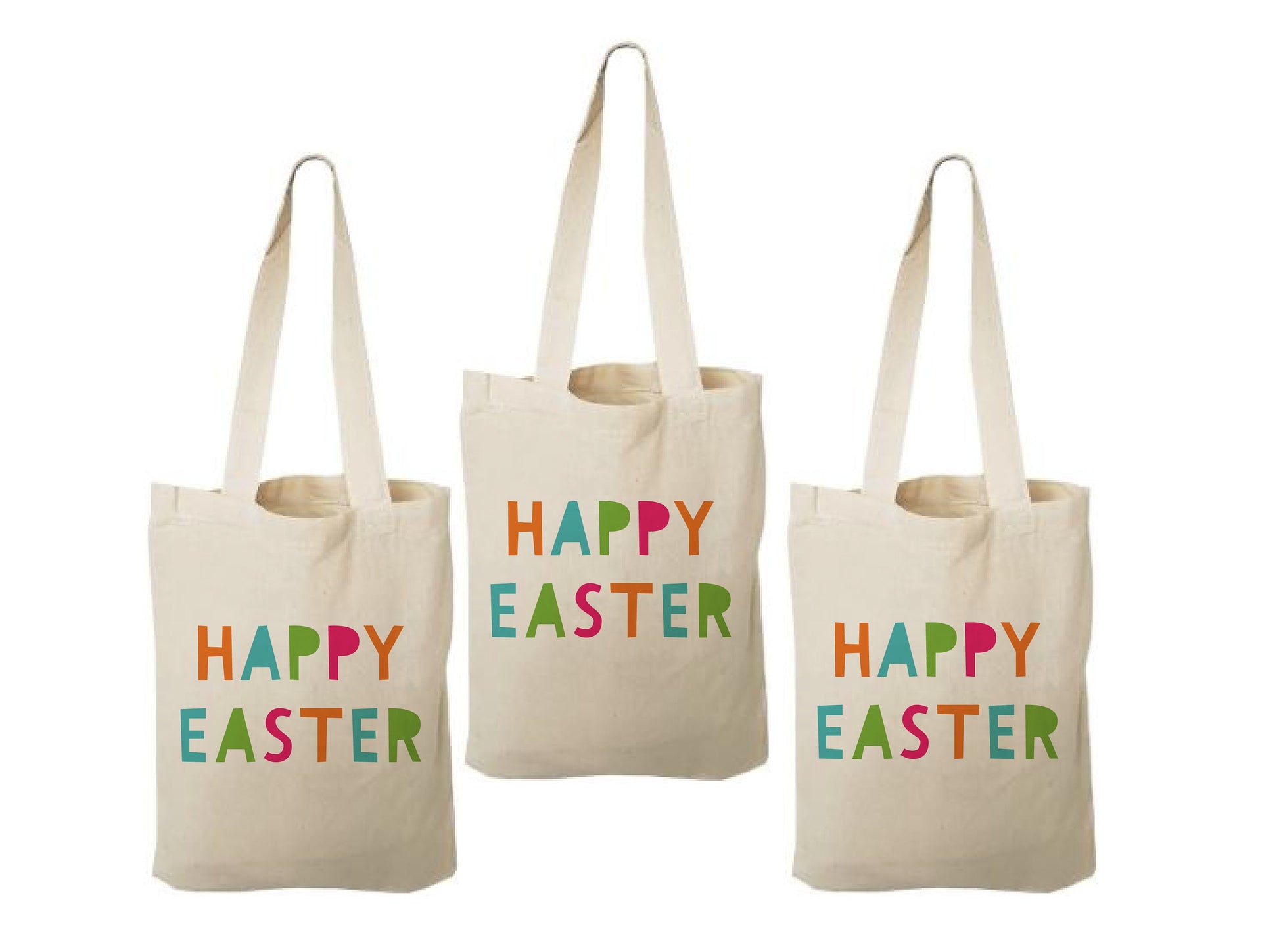 Happy Easter Party Favor Bags - Set of Three Bags