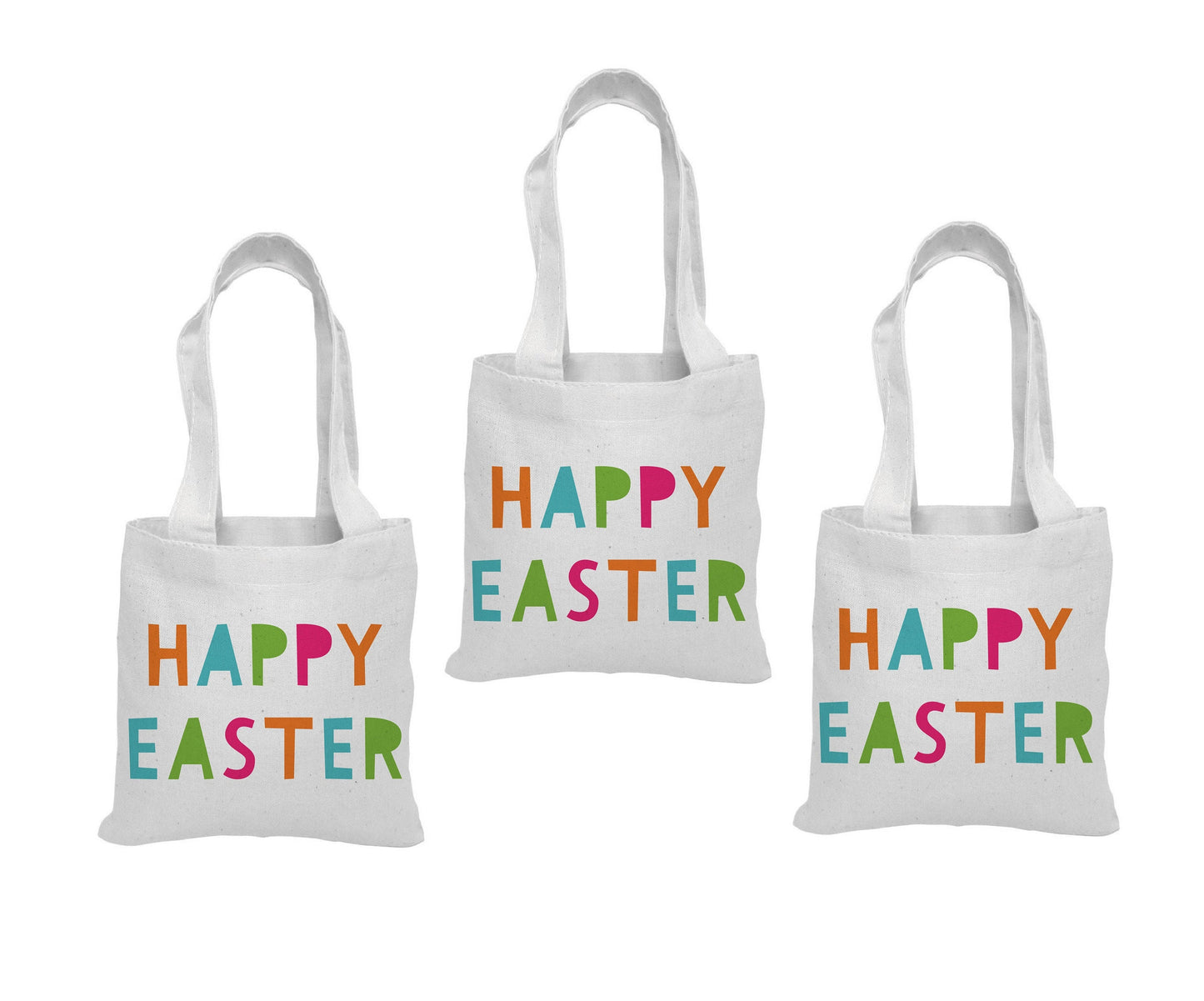 Happy Easter Party Favor Bags - Set of Three Bags