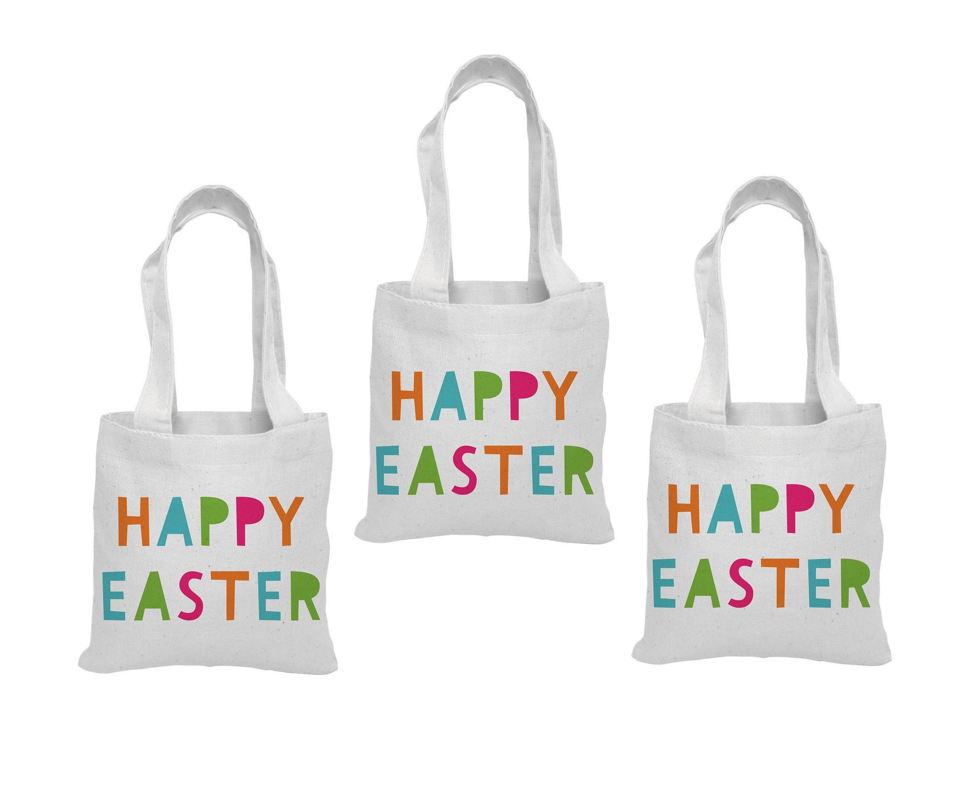 Happy Easter Party Favor Bags - Set of Three Bags