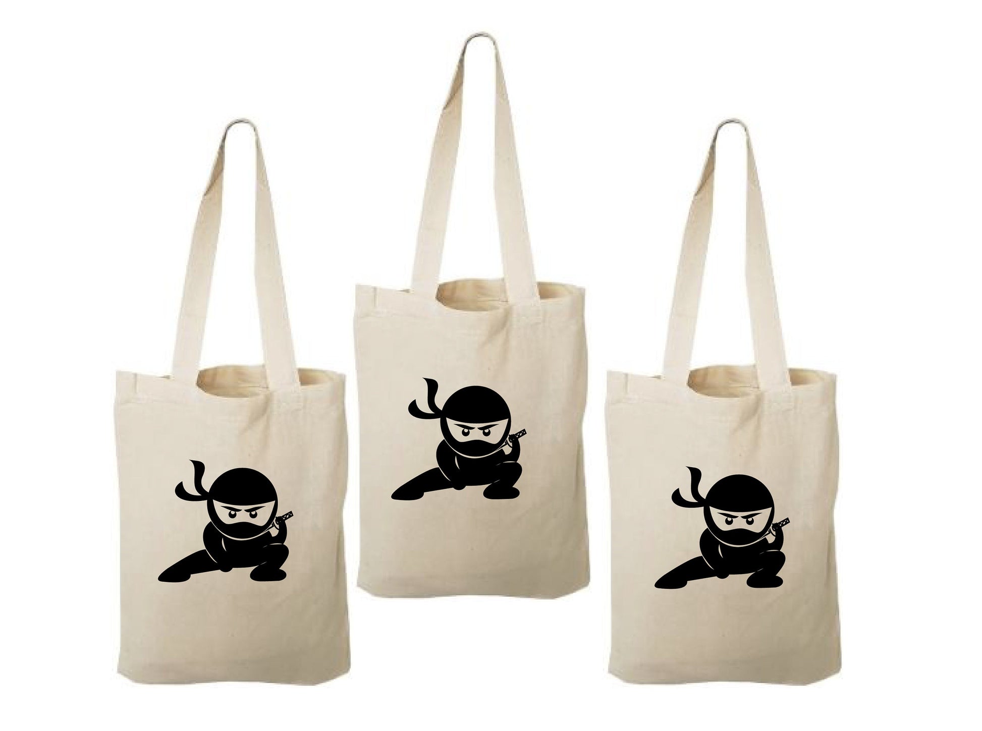Ninja Party Favor Bags - Perfect for Ninja Themed Parties & Events! - Set of Three Bags