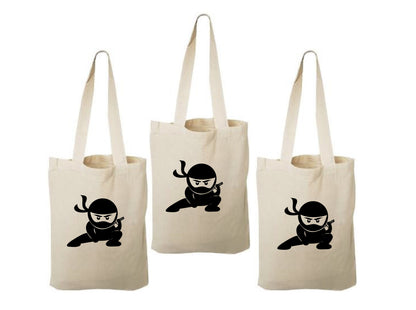 Ninja Party Favor Bags - Perfect for Ninja Themed Parties & Events! - Set of Three Bags