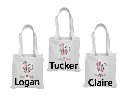 Personalized Easter Party Favor Bags - Set of Three Bags